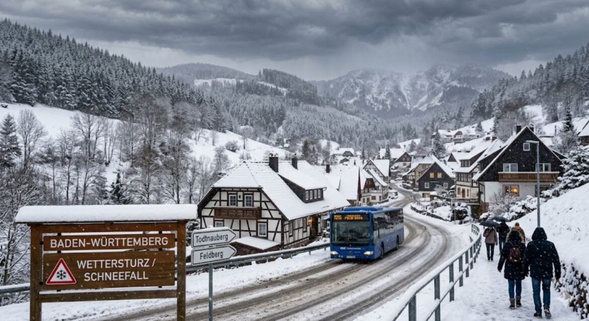 Wettersturz Schnee in Baden-Württemberg